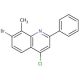7-Bromo-4-chloro-8-methyl-2-phenylquinoline (CAS 1189106-66-8) - chemical structure image