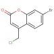 7-bromo-4-(chloromethyl)-2H-chromen-2-one - chemical structure image