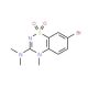 7-Bromo-4-methyl-3-(dimethylamino)-4H-1,2,4-vhiadiazin-1,1-dioxide - chemical structure image