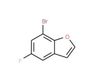 7-Bromo-5-fluoro-1-benzofuran (CAS 253429-19-5) - chemical structure image