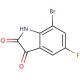 7-Bromo-5-fluoro-1H-indole-2,3-dione - chemical structure image