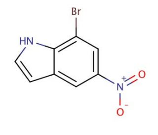 7-Bromo-5-nitroindole (CAS 87240-07-1) - chemical structure image