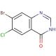 7-Bromo-6-chloro-4(3H)-quinazolinone (CAS 17518-98-8) - chemical structure image