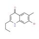 7-Bromo-6-methyl-2-propylquinoline-4-ol (CAS 1189105-97-2) - chemical structure image