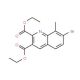 7-Bromo-8-methylquinoline-2,3-dicarboxylic acid diethyl ester (CAS 1189106-88-4) - chemical structure image