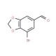 7-Bromo-benzo[1,3]dioxole-5-carbaldehyde (CAS 19522-96-4) - chemical structure image