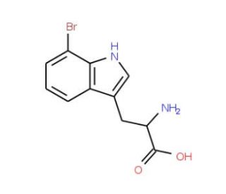 7-Bromo-DL-tryptophan (CAS 852391-45-8) - chemical structure image