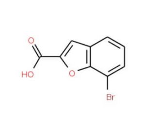 7-Bromobenzofuran-2-carboxylic acid (CAS 550998-59-9) - chemical structure image