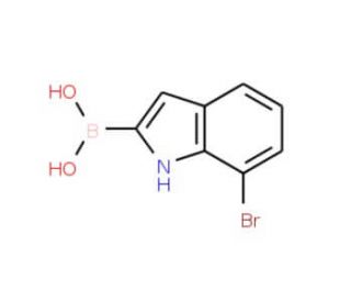 7-Bromoindole-2-boronic acid (CAS 957120-89-7) - chemical structure image
