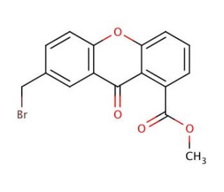 7-Bromomethyl-9-oxo-9H-xanthene-1-carboxylic acid methyl ester - chemical structure image