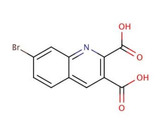 7-Bromoquinoline-2,3-dicarboxylic acid (CAS 892874-38-3) - chemical structure image