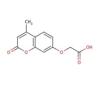 7-(Carboxymethoxy)-4-methylcoumarin (CAS 64700-15-8) - chemical structure image