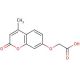 7-(Carboxymethoxy)-4-methylcoumarin (CAS 64700-15-8) - chemical structure image