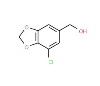 (7-chloro-1,3-benzodioxol-5-yl)methanol (CAS 179110-08-8) - chemical structure image