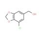 (7-chloro-1,3-benzodioxol-5-yl)methanol (CAS 179110-08-8) - chemical structure image