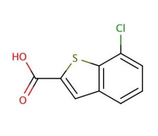 7-Chloro-1-benzothiophene-2-carboxylic acid (CAS 90407-16-2) - chemical structure image