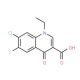 7-Chloro-1-ethyl-6-fluoro-1,4-dihydro-4-oxoquinoline-3-carboxylic acid (CAS 68077-26-9) - chemical structure image