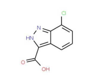 7-Chloro-1H-indazole-3-carboxylic acid (CAS 129295-32-5) - chemical structure image