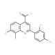 7-chloro-2-(2,4-dichlorophenyl)-8-methylquinoline-4-carbonyl chloride - chemical structure image
