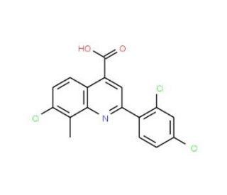 7-Chloro-2-(2,4-dichlorophenyl)-8-methylquinoline-4-carboxylic acid - chemical structure image