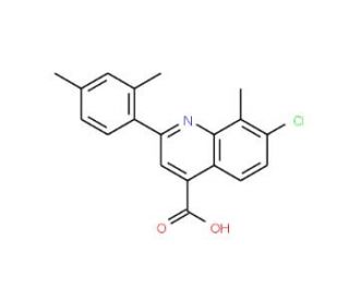7-Chloro-2-(2,4-dimethylphenyl)-8-methylquinoline-4-carboxylic acid - chemical structure image