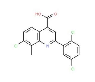 7-Chloro-2-(2,5-dichlorophenyl)-8-methylquinoline-4-carboxylic acid - chemical structure image
