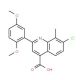 7-Chloro-2-(2,5-dimethoxyphenyl)-8-methylquinoline-4-carboxylic acid - chemical structure image