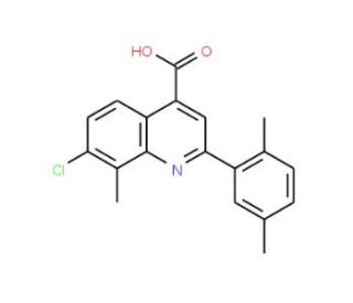 7-Chloro-2-(2,5-dimethylphenyl)-8-methylquinoline-4-carboxylic acid - chemical structure image
