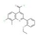 7-chloro-2-(2-ethoxyphenyl)-8-methylquinoline-4-carbonyl chloride - chemical structure image
