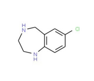 7-Chloro-2,3,4,5-tetrahydro-1H-benzo[e][1,4]diazepine (CAS 57756-37-3) - chemical structure image