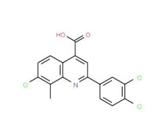 7-Chloro-2-(3,4-dichlorophenyl)-8-methylquinoline-4-carboxylic acid - chemical structure image