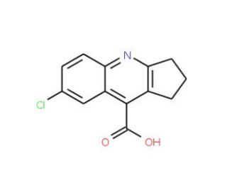 7-Chloro-2,3-dihydro-1H-cyclopenta[b]quinoline-9-carboxylic acid - chemical structure image