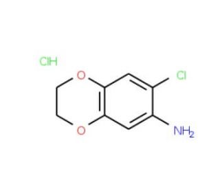 7-Chloro-2,3-dihydro-benzo[1,4]dioxin-6-ylaminehydrochloride - chemical structure image