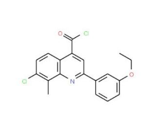 7-chloro-2-(3-ethoxyphenyl)-8-methylquinoline-4-carbonyl chloride - chemical structure image