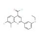 7-chloro-2-(3-ethoxyphenyl)-8-methylquinoline-4-carbonyl chloride - chemical structure image