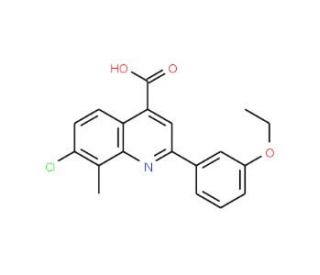 7-Chloro-2-(3-ethoxyphenyl)-8-methylquinoline-4-carboxylic acid - chemical structure image