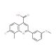 7-Chloro-2-(3-methoxyphenyl)-8-methylquinoline-4-carboxylic acid - chemical structure image