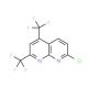 7-Chloro-2,4-bis(trifluoromethyl)-[1,8]naphthyridine (CAS 106582-41-6) - chemical structure image