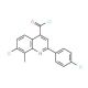 7-chloro-2-(4-chlorophenyl)-8-methylquinoline-4-carbonyl chloride - chemical structure image
