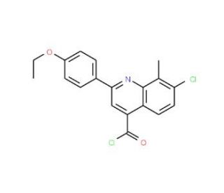 7-chloro-2-(4-ethoxyphenyl)-8-methylquinoline-4-carbonyl chloride - chemical structure image