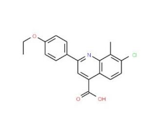 7-Chloro-2-(4-ethoxyphenyl)-8-methylquinoline-4-carboxylic acid - chemical structure image