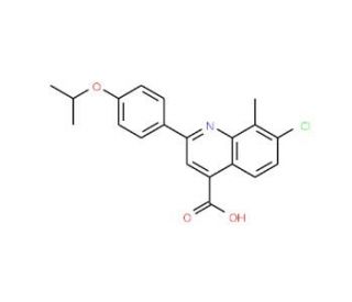 7-Chloro-2-(4-isopropoxyphenyl)-8-methylquinoline-4-carboxylic acid - chemical structure image