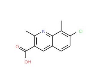 7-Chloro-2,8-dimethylquinoline-3-carboxylic acid (CAS 948290-22-0) - chemical structure image