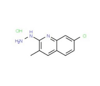 7-Chloro-2-hydrazino-3-methylquinoline hydrochloride (CAS 1171200-48-8) - chemical structure image