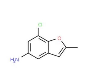 7-Chloro-2-methyl-benzofuran-5-ylamine - chemical structure image