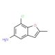 7-Chloro-2-methyl-benzofuran-5-ylamine - chemical structure image