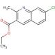 7-Chloro-2-methyl-quinoline-3-carboxylic acid ethyl ester (CAS 733719-74-9) - chemical structure image