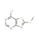 7-chloro-2-(methylthio)[1,3]thiazolo[4,5-d]pyrimidine - chemical structure image