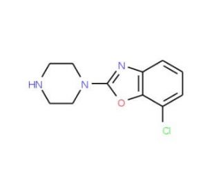 7-Chloro-2-piperazin-1-yl-1,3-benzoxazole - chemical structure image