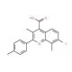 7-Chloro-3,8-dimethyl-2-(4-methylphenyl)quinoline-4-carboxylic acid - chemical structure image